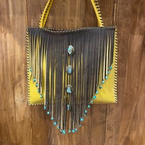Western fringe purse